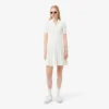 Robe à col polo plissé pour femme