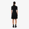 Robe à col polo plissé pour femme