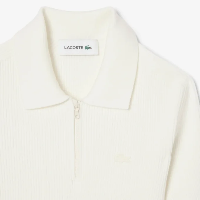 Robe à col polo plissé pour femme