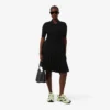 Robe à col polo plissé pour femme