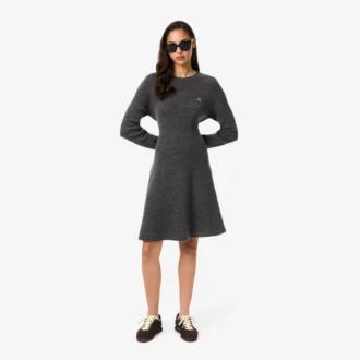 Robe courte sans coutures en laine pour femme