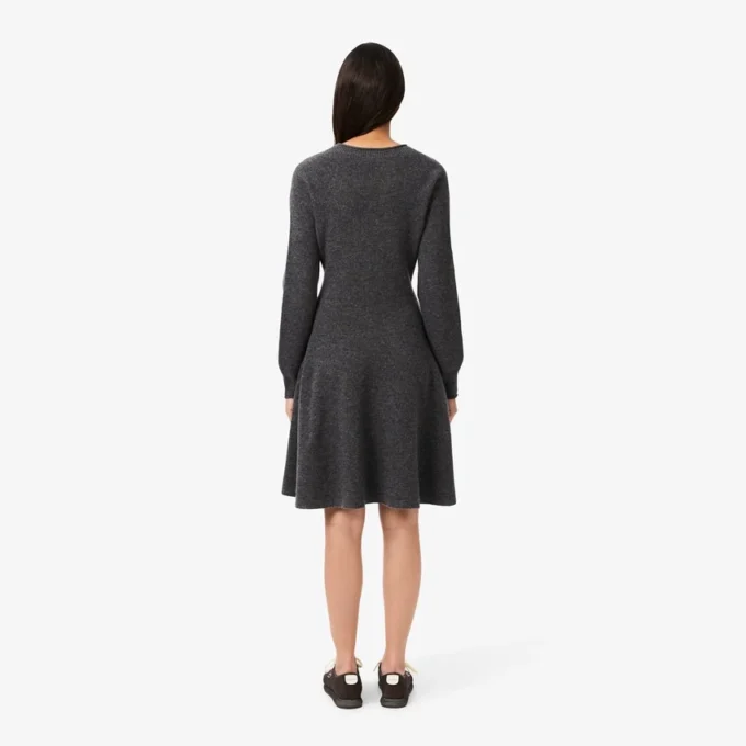 Robe courte sans coutures en laine pour femme