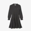 Robe courte sans coutures en laine pour femme