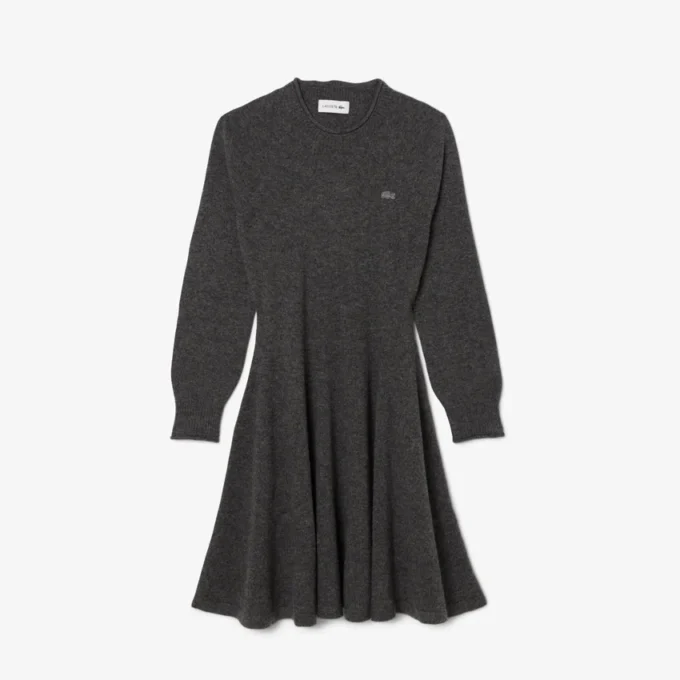 Robe courte sans coutures en laine pour femme