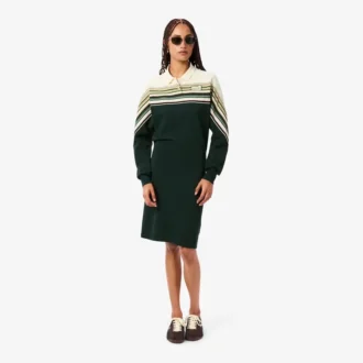 Robe en piqué slim fit pour femme, fabriquée en France