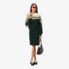 Robe en piqué slim fit pour femme, fabriquée en France Robe en piqué slim fit pour femme, fabriquée en France