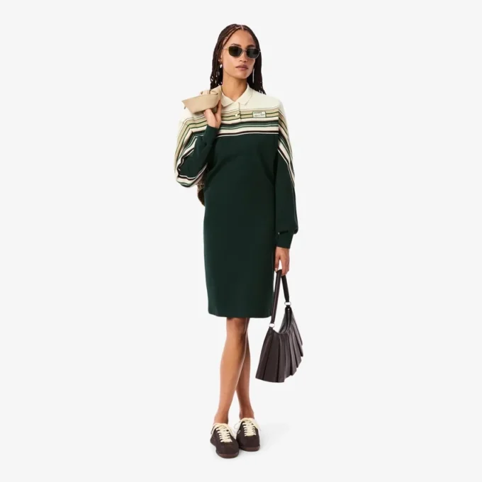 Robe en piqué slim fit pour femme, fabriquée en France Robe en piqué slim fit pour femme, fabriquée en France