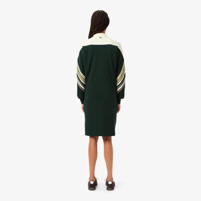 Robe en piqué slim fit pour femme, fabriquée en France Robe en piqué slim fit pour femme, fabriquée en France