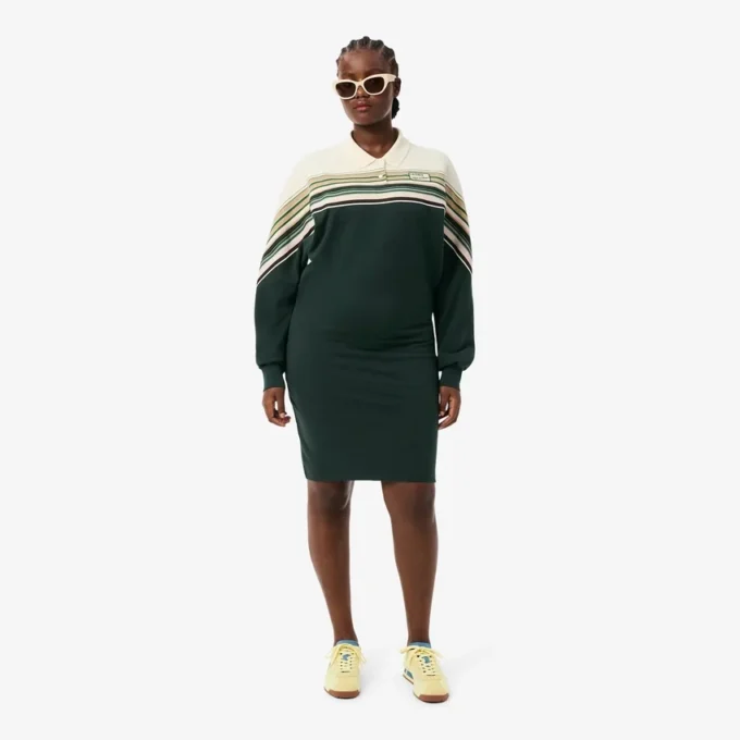 Robe en piqué slim fit pour femme, fabriquée en France Robe en piqué slim fit pour femme, fabriquée en France