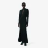 Robe longue en soie à col polo Runway Robe longue en soie à col polo Runway