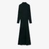 Robe longue en soie à col polo Runway Robe longue en soie à col polo Runway