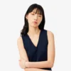 Robe longue plissée sans manches Robe longue plissée sans manches