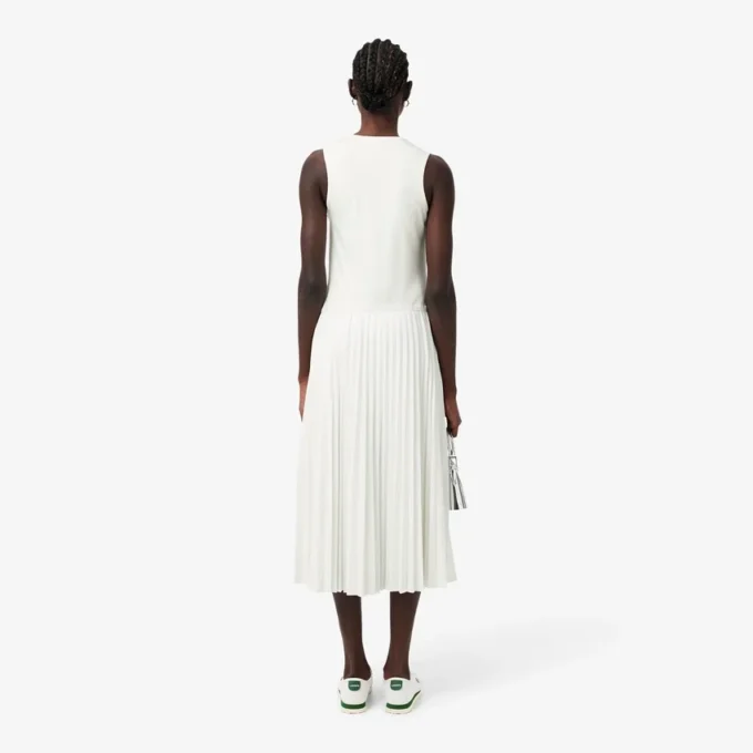 Robe longue plissée sans manches Robe longue plissée sans manches