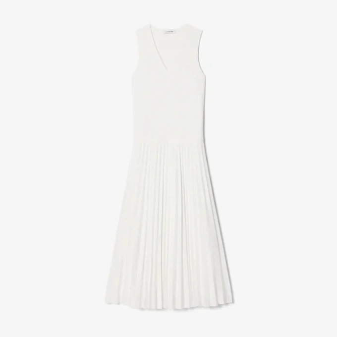 Robe longue plissée sans manches Robe longue plissée sans manches