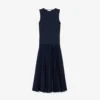 Robe longue plissée sans manches Robe longue plissée sans manches