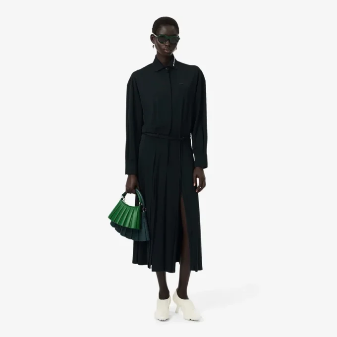 Robe longue polo plissée Runway Robe longue polo plissée Runway