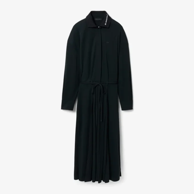 Robe longue polo plissée Runway Robe longue polo plissée Runway