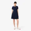 Robe patineuse à col polo stretch pour femme Robe patineuse à col polo stretch pour femme