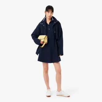 Robe patineuse à col polo stretch pour femme