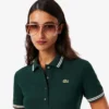 Robe patineuse à col polo stretch pour femme Robe patineuse à col polo stretch pour femme