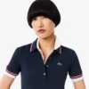 Robe patineuse à col polo stretch pour femme Robe patineuse à col polo stretch pour femme