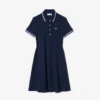 Robe patineuse à col polo stretch pour femme Robe patineuse à col polo stretch pour femme