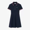 Robe patineuse à col polo stretch pour femme Robe patineuse à col polo stretch pour femme