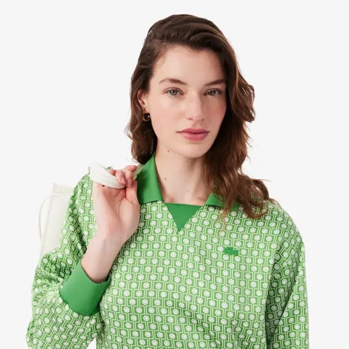 Robe polo en satin plissé Robe polo en satin plissé