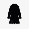 Robe polo en velours stretch brillant pour fille