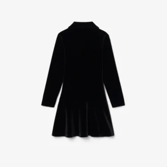 Robe polo en velours stretch brillant pour fille Robe polo en velours stretch brillant pour fille
