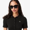 Robe polo longue en coton côtelé pour femme Robe polo longue en coton côtelé pour femme