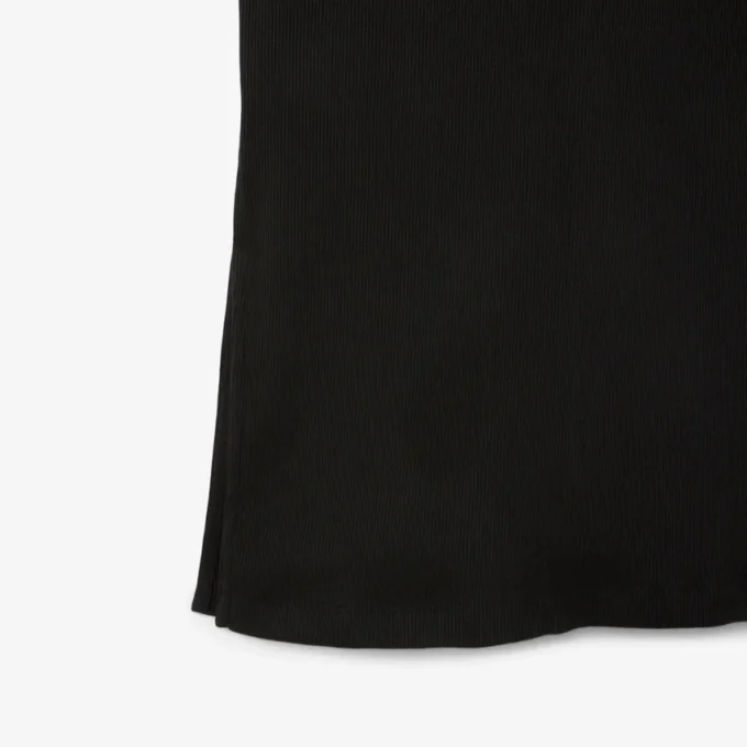 Robe polo longue en coton côtelé pour femme Robe polo longue en coton côtelé pour femme