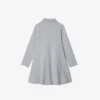 Robe polo à manches longues en piqué stretch pour enfant Robe polo à manches longues en piqué stretch pour enfant