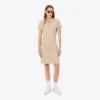Robe polo mini en piqué stretch slim fit pour femme Robe polo mini en piqué stretch slim fit pour femme