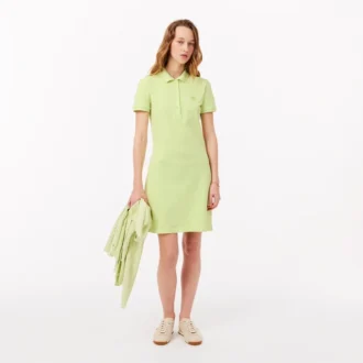 Robe polo mini en piqué stretch slim fit pour femme