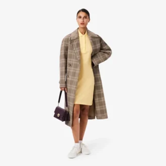 Robe polo mini en piqué stretch slim fit pour femme