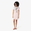 Robe polo mini en piqué stretch slim fit pour femme Robe polo mini en piqué stretch slim fit pour femme