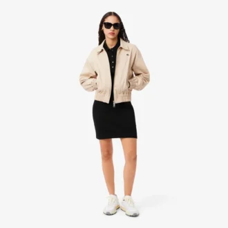 Robe polo mini en piqué stretch slim fit pour femme