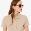 Robe polo mini en piqué stretch slim fit pour femme Robe polo mini en piqué stretch slim fit pour femme