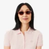 Robe polo mini en piqué stretch slim fit pour femme Robe polo mini en piqué stretch slim fit pour femme