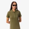 Robe polo mini en piqué stretch slim fit pour femme Robe polo mini en piqué stretch slim fit pour femme