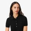 Robe polo mini en piqué stretch slim fit pour femme Robe polo mini en piqué stretch slim fit pour femme