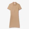 Robe polo mini en piqué stretch slim fit pour femme Robe polo mini en piqué stretch slim fit pour femme