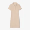 Robe polo mini en piqué stretch slim fit pour femme Robe polo mini en piqué stretch slim fit pour femme