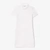 Robe polo mini en piqué stretch slim fit pour femme Robe polo mini en piqué stretch slim fit pour femme