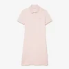 Robe polo mini en piqué stretch slim fit pour femme Robe polo mini en piqué stretch slim fit pour femme