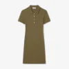 Robe polo mini en piqué stretch slim fit pour femme Robe polo mini en piqué stretch slim fit pour femme