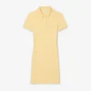 Robe polo mini en piqué stretch slim fit pour femme Robe polo mini en piqué stretch slim fit pour femme