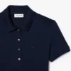 Robe polo mini en piqué stretch slim fit pour femme Robe polo mini en piqué stretch slim fit pour femme