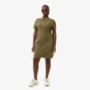 Robe polo mini en piqué stretch slim fit pour femme Robe polo mini en piqué stretch slim fit pour femme